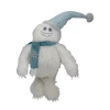 Northlight 23-inch Plush White And Blue Standing Tabletop Yeti Christmas Figurine In White