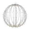 Northlight 23" Led Hanging Ball Decoration Warm White String Lights In White