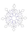 Northlight 23" Lighted Snowflake Window Silhouette Christmas Decoration In White