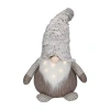 Northlight 23.5in Led Lighted Brown And White Knit Christmas Christmas Gnome In Sand