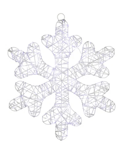 Northlight 23.5in Led Lighted Twinkle Snowflake Outdoor Christmas Display In White