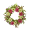 Northlight 23in Chrysanthemum And Berry Floral Wreath In Multi