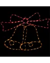 Northlight 23in Led Lighted Bow 4 Function Christmas Window Silhouette In White
