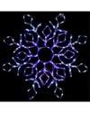 Northlight 23in Lighted Snowflake Window Silhouette In White