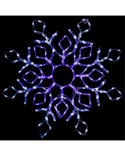 Northlight 23in Lighted Snowflake Window Silhouette In White