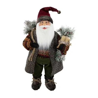 Northlight 24'' Country Rustic Santa Claus Christmas Figure In Multi