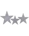 Northlight 24in Led Silver Stars Christmas Yard Art In Silver-tone