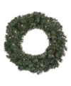 Northlight 24" Pre-lit Canadian Pine Artificial Christmas Wreath In Green