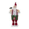Northlight 24in Elf Animated Standing Christmas Santa Figurine In Red