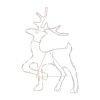 Northlight 24in Lighted Standing Reindeer Silhouette Decor Christmas Yard Art In White