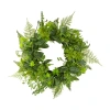 Northlight 24in Maidenhair Fern And Assorted Wreath In Green