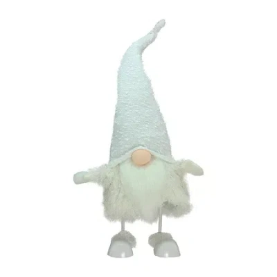 Northlight 24in Pure White Sparkling Saul Bobble Action Christmas Christmas Gnome