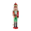 Northlight 24in Red And Green Wooden King With Scepter Christmas Nutcracker In Red