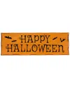Northlight 24in Wooden Happy Halloween Wall Sign With Bats In Orange
