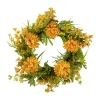 Northlight 24in Yellow Peony Artificial Fall Harvest Twig Wreath In Green