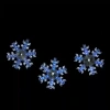 Northlight 25" Cascading White And Blue Snowfall Led Snowflake String Lights In Multi