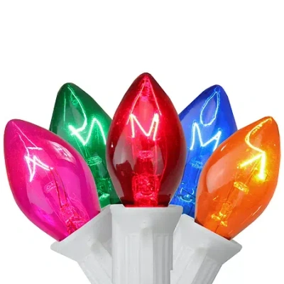 Northlight 25 Count Multi Color C7 24ft White Wire String Lights