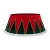 Northlight 25in Drum Christmas Tree Collar In Red