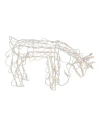Northlight 25" Standing And Grazing Lighted Reindeer Outdoor Christmas Decoration In White
