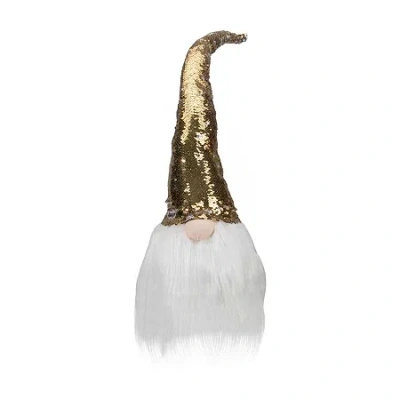 Northlight 25" Weighted Gnome Head Christmas Gnome In White