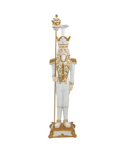 Northlight Blue And Red Standing Christmas Nutcracker Soldier Holding A Sceptor 25.75"