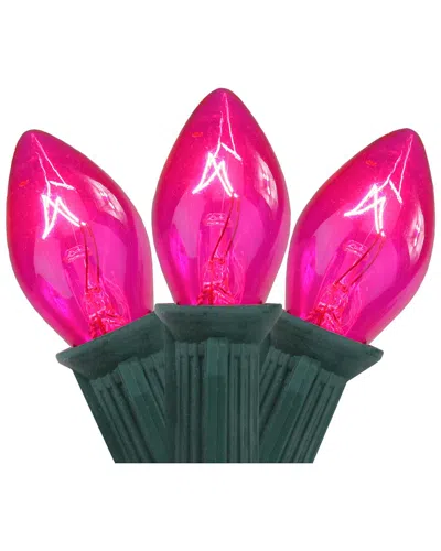 Northlight 25-count Pink C7 Christmas Light Set 24ft Green Wire