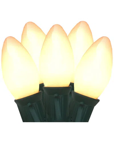 Northlight 25ct Clear & White Opaque C9 Christmas Lights