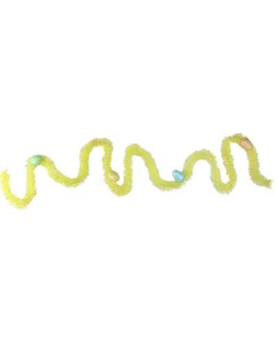 Northlight 25ft Tinsel Artificial Garland With Easter Eggs In Yellow