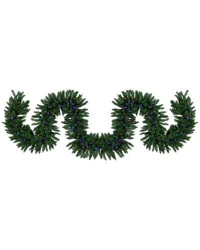 Northlight 25ft X 20in Pre-lit Buffalo Fir Artificial Christmas Garland In Green