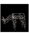 Northlight 25in Feeding And Grazing Lighted Reindeer Outdoor Christmas Decoration
