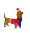 Northlight 26" Led Lighted Dachshund Dog Outdoor Christmas Decoration In Brown