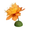 Northlight 26'' Orange And Green Spring Floral Artificial Craft Stem In Orange