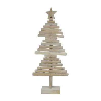 Northlight 26" Rustic Wooden With Star 2 Foot Christmas Tree In Neutral
