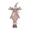 Northlight 26" Standing Boy Moose Christmas Figurine In Pink