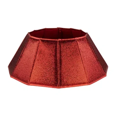 Northlight 26in Fabric Hexagonal Christmas Tree Collar In Red