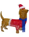 Northlight 26in Led Lighted Dachshund Dog Outdoor Christmas Display In Brown