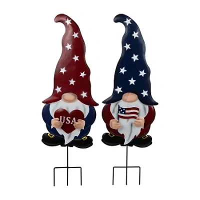 Northlight 27.5" Usa Gnome Outdoor Garden 4th Of July Yard Art In Multi