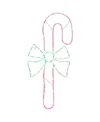 Northlight 28" Led Lighted Candy Cane With Bow Christmas Window Silhouette