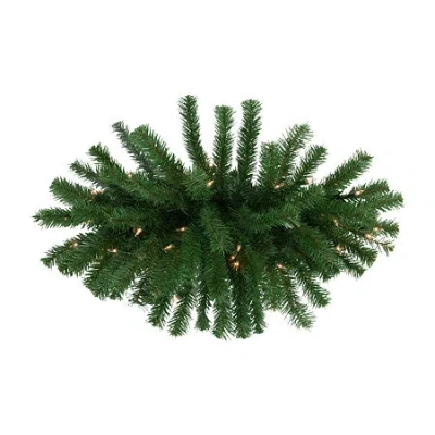 Northlight 28" Pre Lit Dorchester Pine Swag In Green