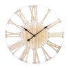 Northlight 28" White Battery Operated Roman Numeral With Metal Frame Wall Clock In White
