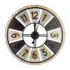 Northlight 28" Whitewashed Wall Clock In Black