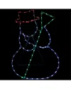 Northlight 28in Lighted Standing Snowman Silhouette Outdoor Display In White