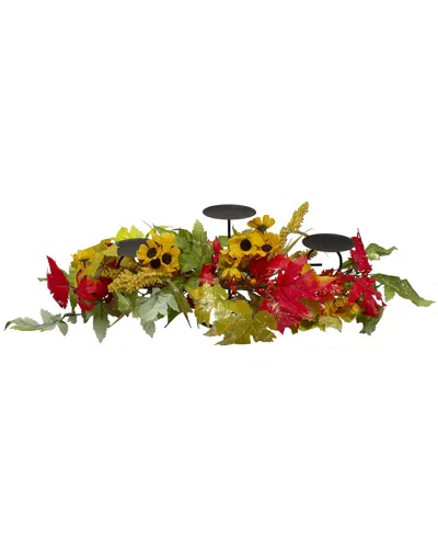 Northlight 28in Sunflower & Leaves Fall Harvest Decoration In Yellow