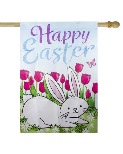 Northlight 28x40in Happy Easter Bunny Outdoor House Flag In Pink
