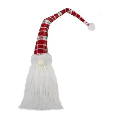Northlight 29.5-inch Red And White Tabletop Santa Claus Sitting Christmas Decoration Christmas Gnome In Multi