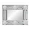 Northlight 29.5" White Framed Geometric Openwork Rectangular Wall Mirror In Multi