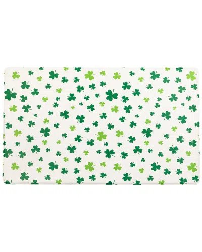 Northlight 29.5in Shamrocks St. Patrick's Day Kitchen Comfort Mat In Green