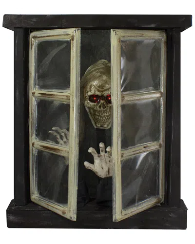 Northlight 29in Lighted & Animated Opening Window Halloween Decoration In Black