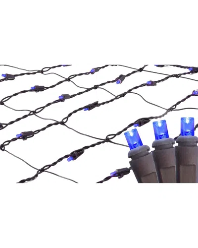 Northlight 2x8ft Blue Led Tree Trunk Wrap Christmas Net Lights