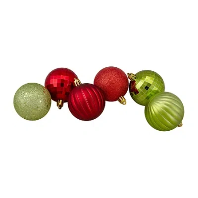 Northlight 3-finish Ball 100-pc. Christmas Ornament In Multi